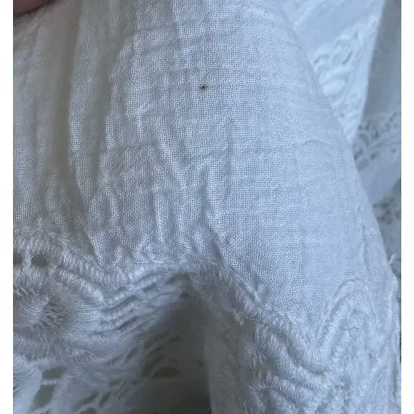 Spell & Gypsy Large Magnolia White Lace Eyelet Embroidered Babydoll Dress READ - Picture 11 of 14